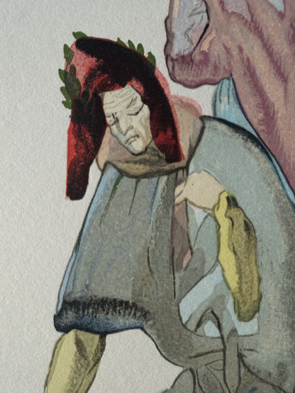 Salvador DALI : Les traitres envers leur patrie - Bois gravé original