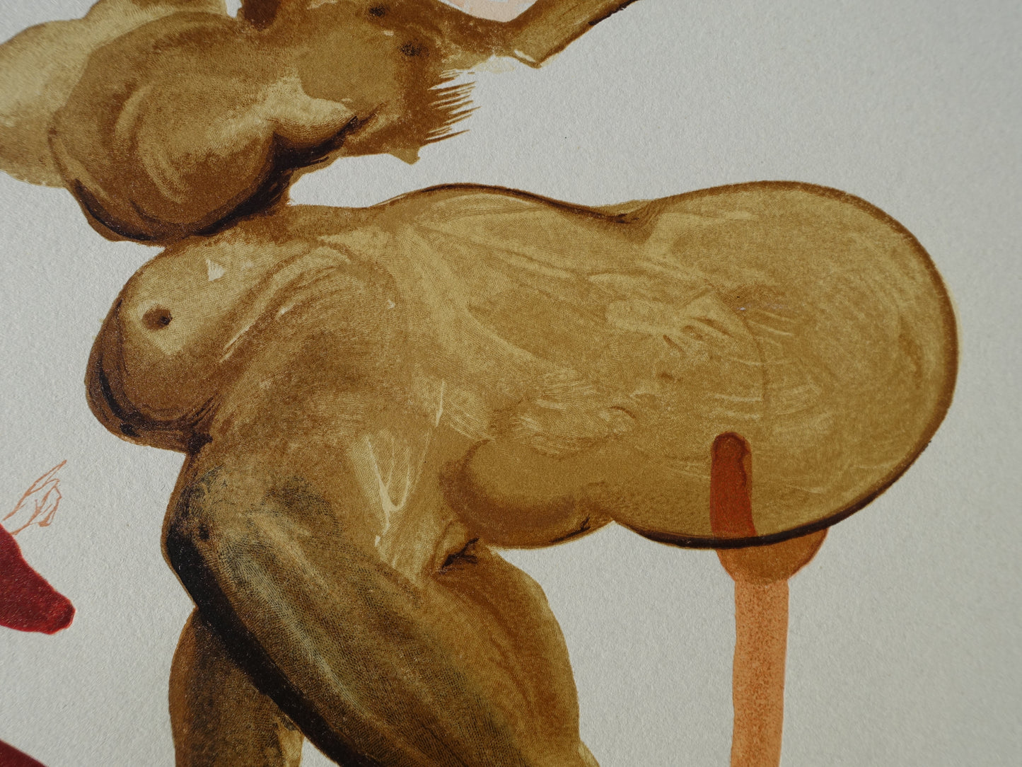 Salvador DALI : Les traitres envers leurs hôtes - Bois gravé original