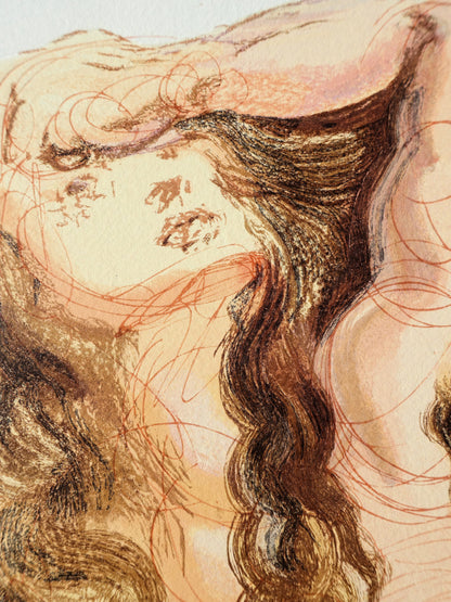 Salvador DALI : Le songe - Bois gravé original