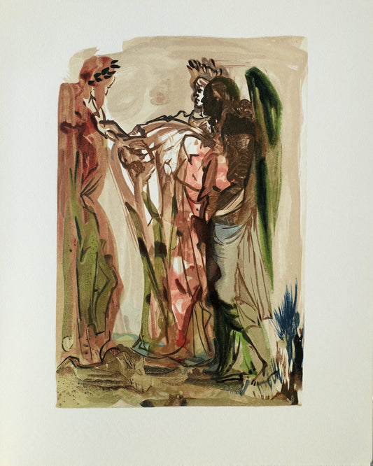 Salvador DALI : Les orgueilleux - Bois gravé original