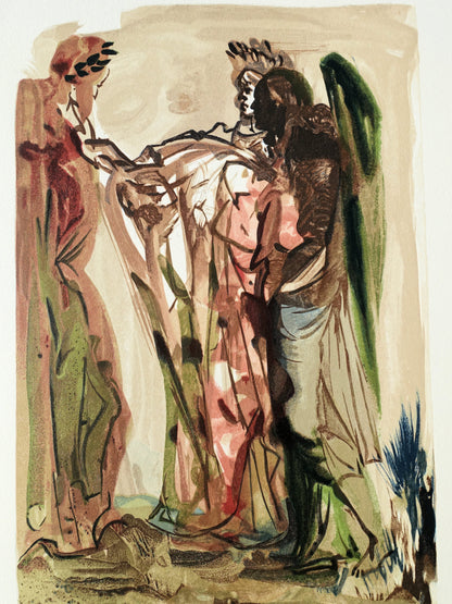 Salvador DALI : Les orgueilleux - Bois gravé original