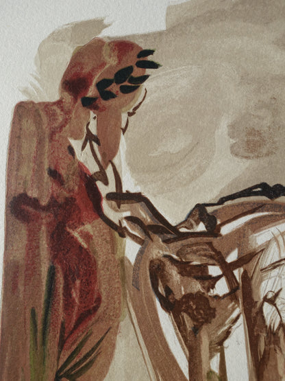 Salvador DALI : Les orgueilleux - Bois gravé original