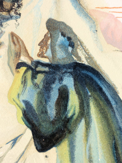 Salvador DALI : Les Aveugles envieux - Bois gravé original