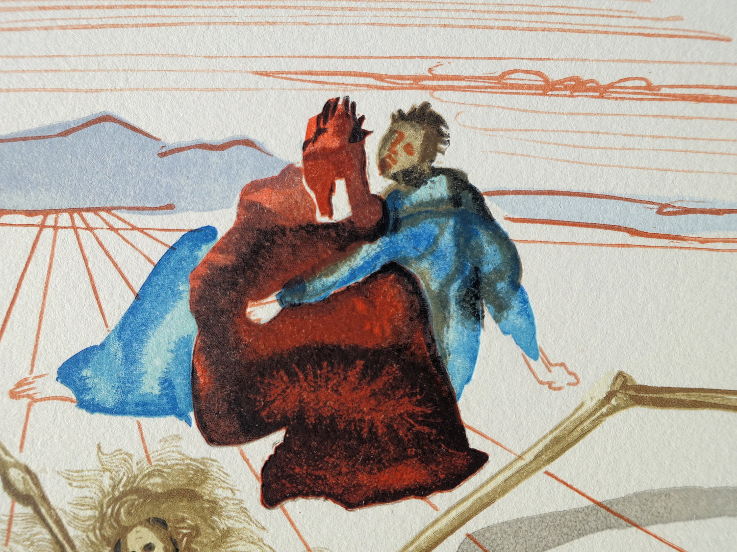 Salvador DALI : Arachné - Bois gravé original