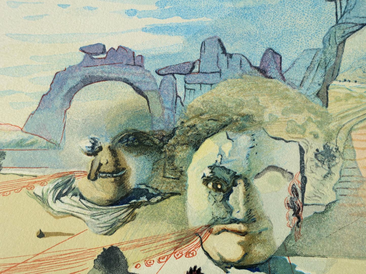 Salvador DALI : Avarice et prodigalité - Bois gravé original