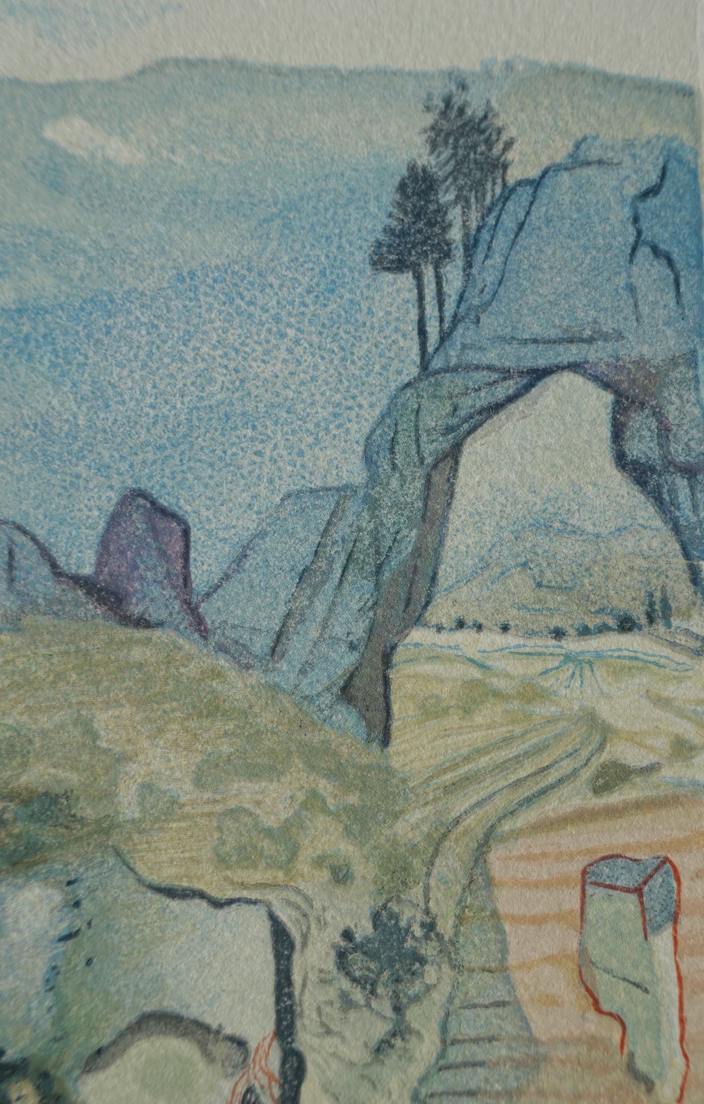 Salvador DALI : Avarice et prodigalité - Bois gravé original