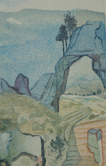 Salvador DALI : Avarice et prodigalité - Bois gravé original