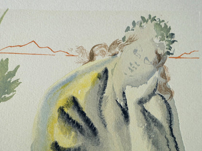 Salvador DALI : La source - Bois gravé original