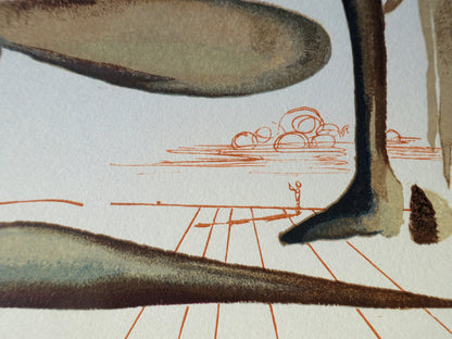 Salvador DALI : La prodigalité - Bois gravé original