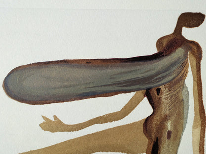 Salvador DALI : La prodigalité - Bois gravé original