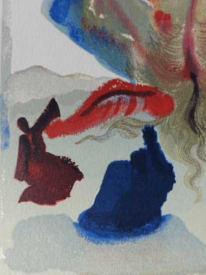 Salvador DALI : La gourmandise - Bois gravé original