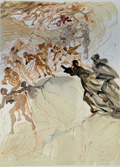 Salvador DALI : La luxure - Bois gravé original