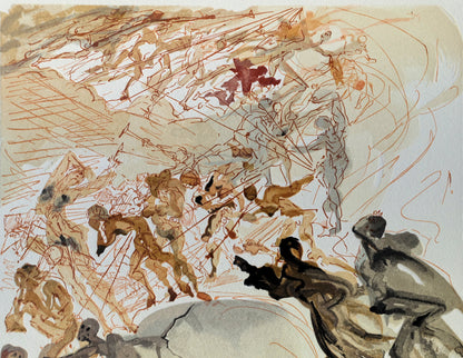 Salvador DALI : La luxure - Bois gravé original