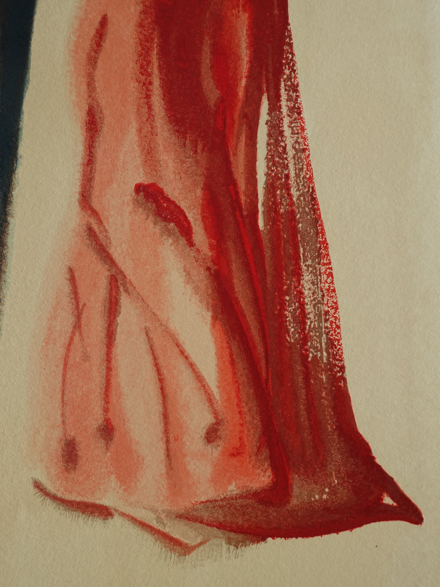 Salvador DALI : Dante et Béatrice - Bois gravé original