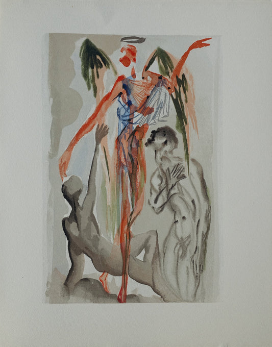 Salvador DALI : Le paradis terrestre - Bois gravé original