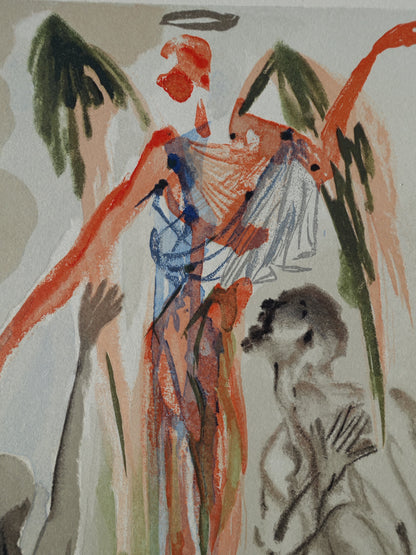 Salvador DALI : Le paradis terrestre - Bois gravé original