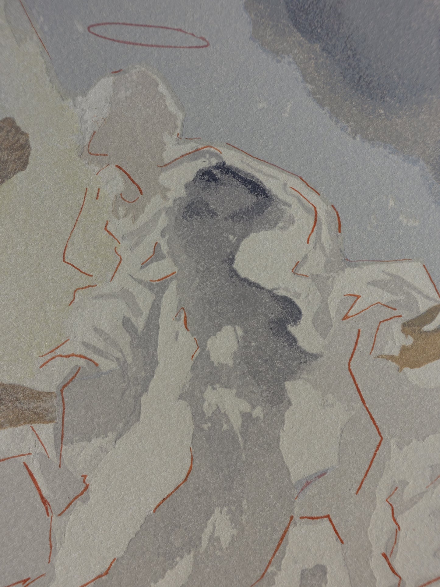 Salvador DALI : Dans le ciel de Mercure - Bois gravé original