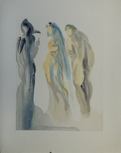 Salvador DALI : Le ciel de Vénus - Bois gravé original