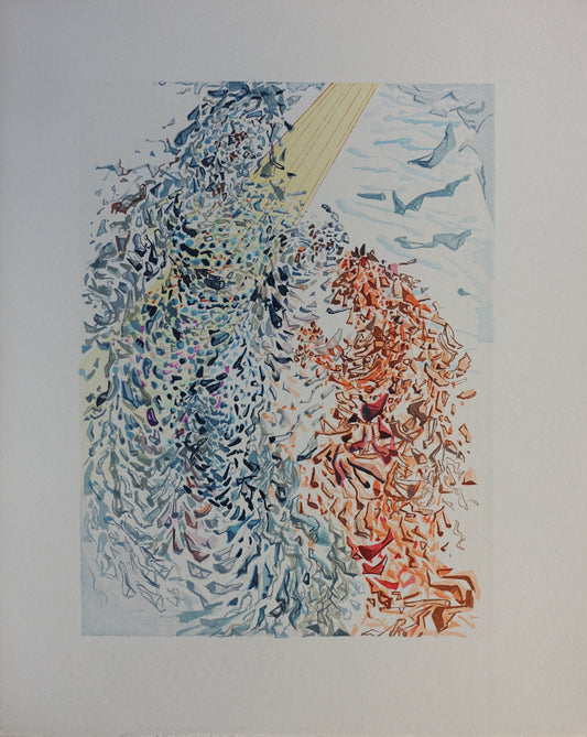 Salvador DALI : Poussières d'âmes - Bois gravé original