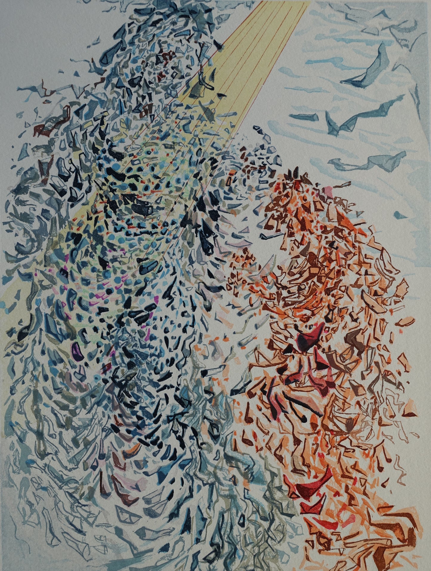 Salvador DALI : Poussières d'âmes - Bois gravé original
