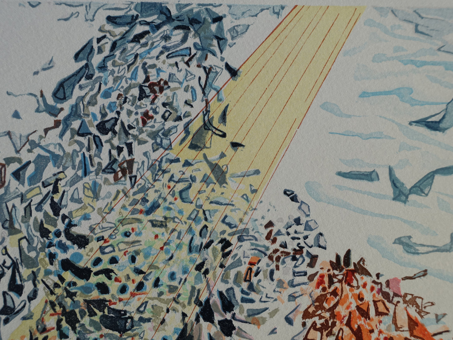 Salvador DALI : Poussières d'âmes - Bois gravé original