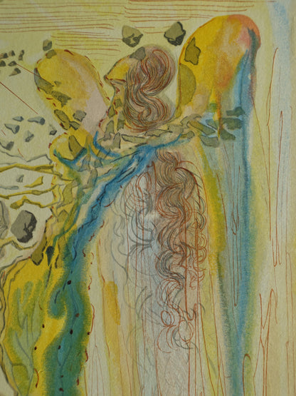 Salvador DALI : L'éclat des corps glorieux - Bois gravé original