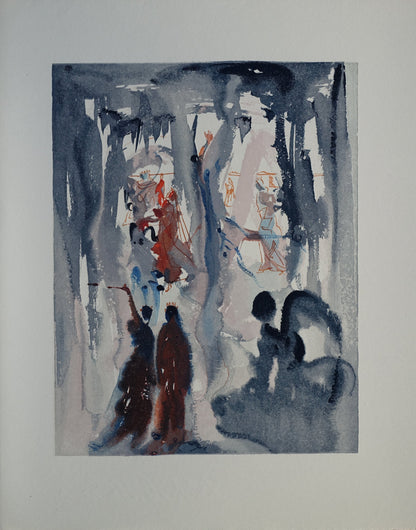 Salvador DALI : Ainsi fut créé la Terre - Bois gravé original