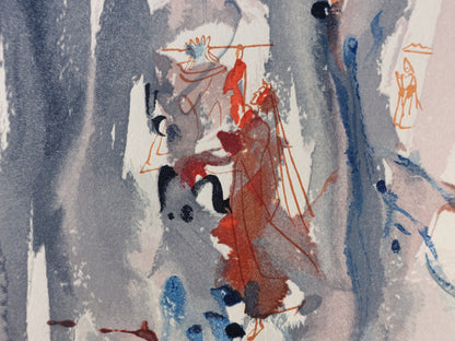 Salvador DALI : Ainsi fut créé la Terre - Bois gravé original
