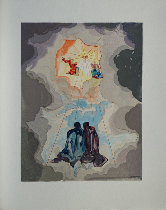 Salvador DALI : Extase de Dante - Bois gravé original