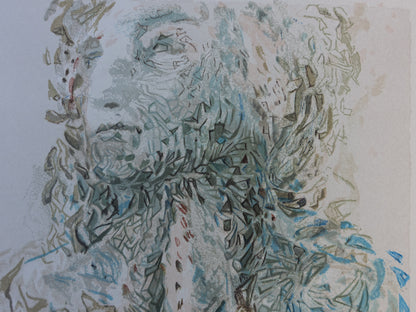 Salvador DALI : La prescience divine - Bois gravé original
