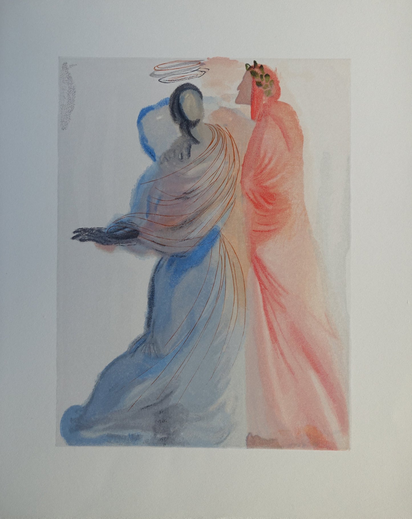 Salvador DALI : La splendeur de Béatrice - Bois gravé original