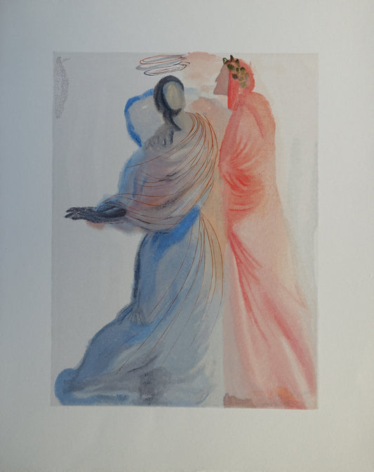 Salvador DALI : La splendeur de Béatrice - Bois gravé original