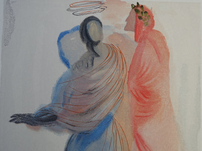 Salvador DALI : La splendeur de Béatrice - Bois gravé original