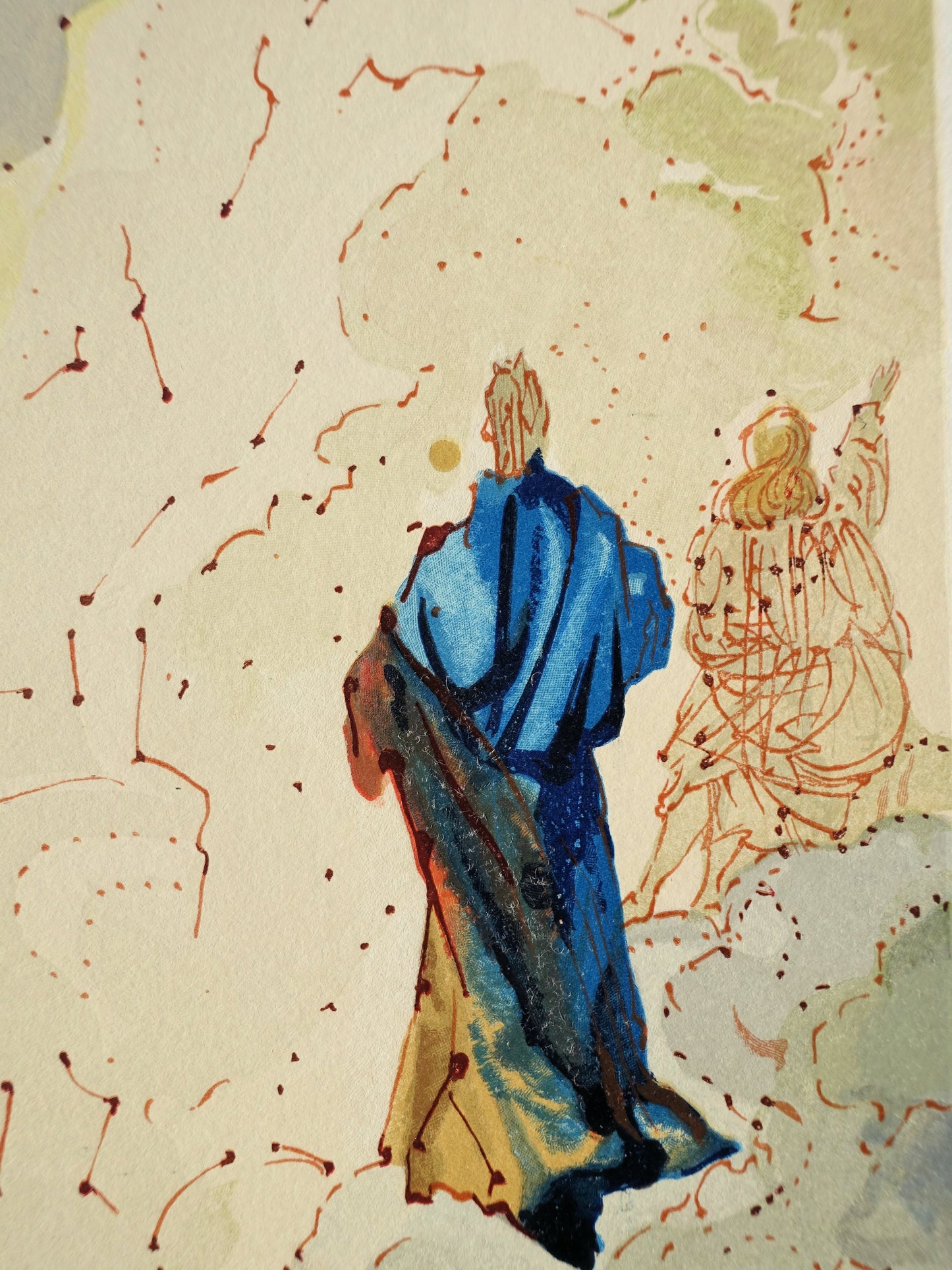 Salvador DALI : Le sixième ciel de Jupiter - Bois gravé original