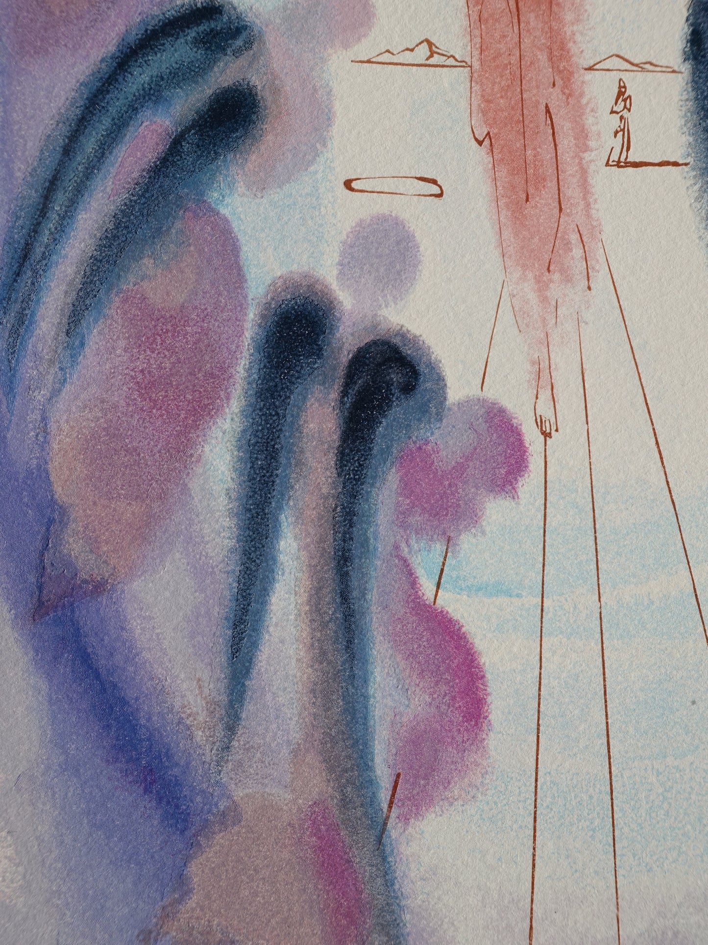 Salvador DALI : La joie des bienheureux - Bois gravé original