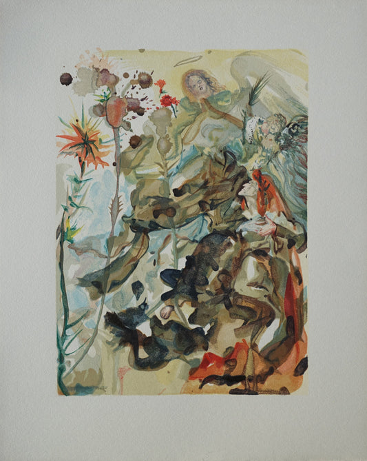 Salvador DALI : Saint Jacques de l'Espérance - Bois gravé original