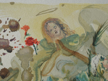 Salvador DALI : Saint Jacques de l'Espérance - Bois gravé original