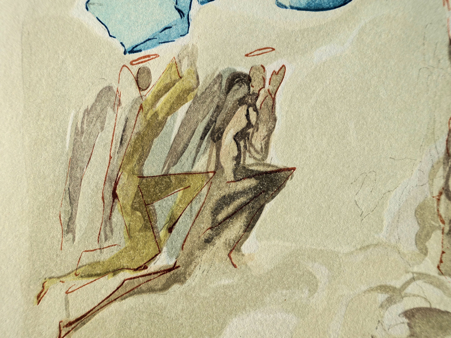 Salvador DALI : Apothéose de Marie - Bois gravé original
