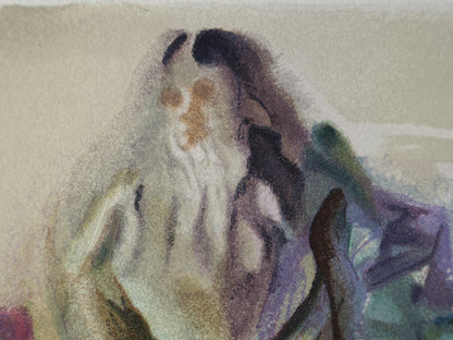 Salvador DALI : Saint-Pierre et Dante - Bois gravé original