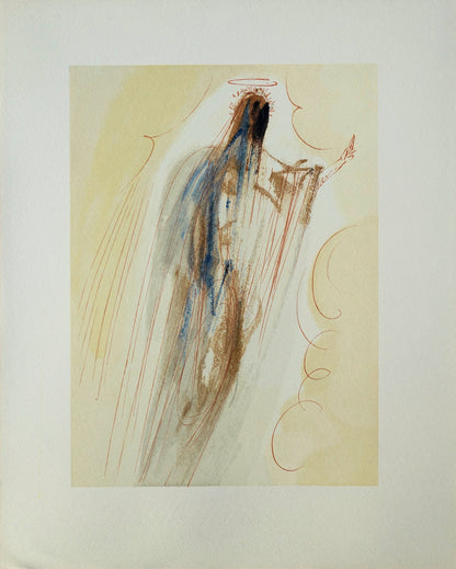 Salvador DALI : La création des anges - Bois gravé original
