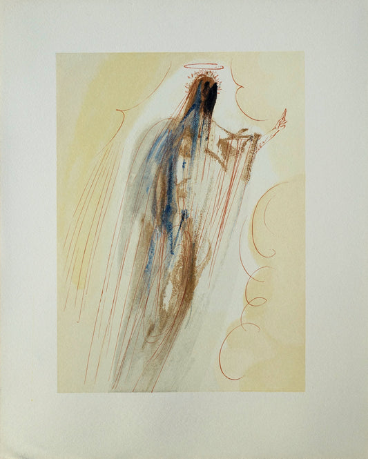 Salvador DALI : La création des anges - Bois gravé original