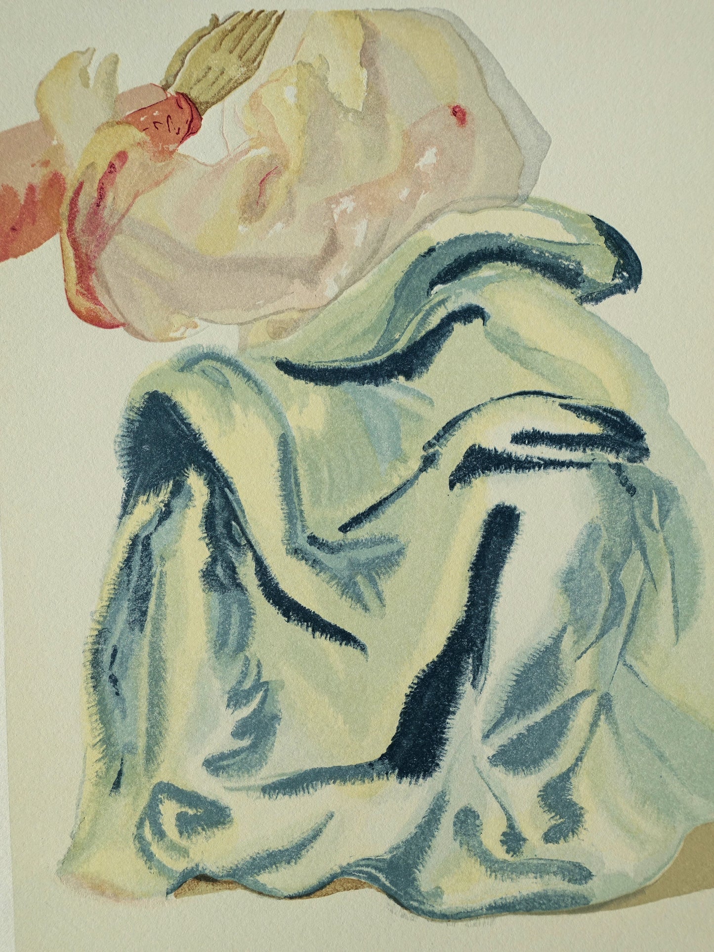 Salvador DALI : Prière à l'Empyrée - Bois gravé original