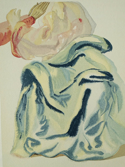 Salvador DALI : Prière à l'Empyrée - Bois gravé original