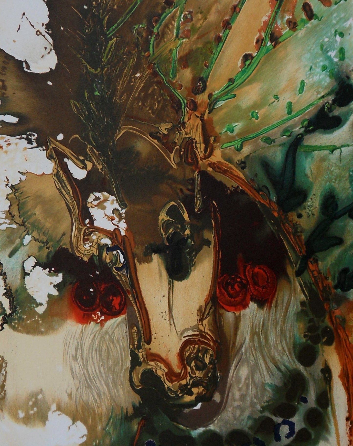 Salvador DALI : Les Chevaux - Bucéphale, Lithographie signée