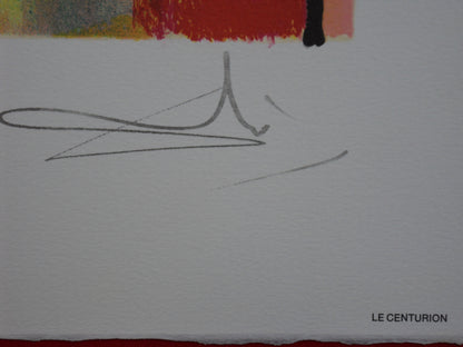 Salvador DALI : Les Chevaux - Le Centurion, Lithographie signée