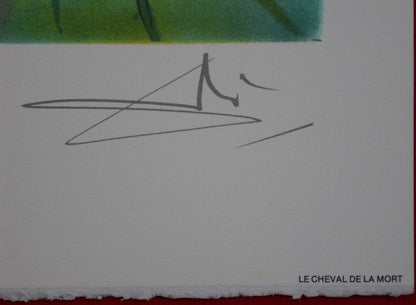 Salvador DALI : Les Chevaux - Le Cheval de la Mort, Lithographie signée