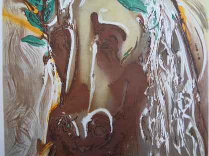 Salvador DALI : Les Chevaux - Le Cheval de Printemps, Lithographie signée