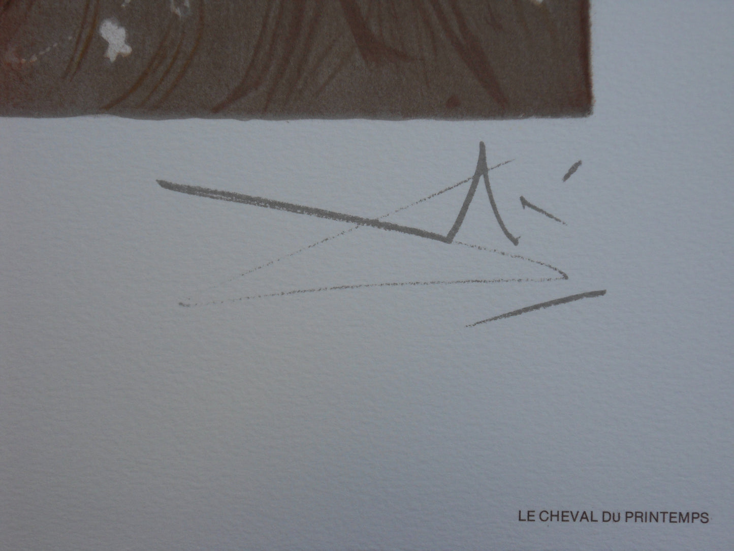 Salvador DALI : Les Chevaux - Le Cheval de Printemps, Lithographie signée