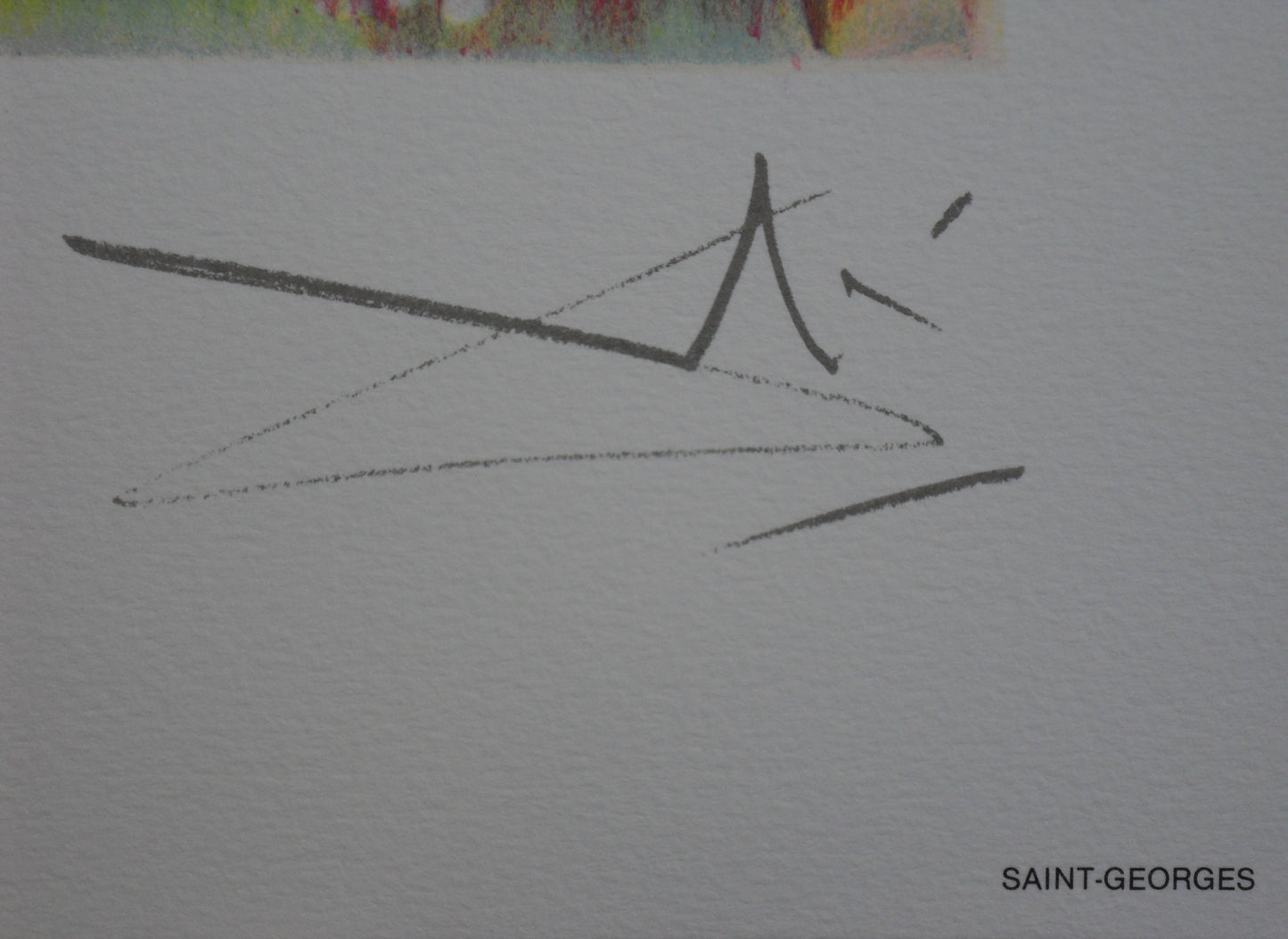 Salvador DALI : Les Chevaux - Saint-Georges, Lithographie signée