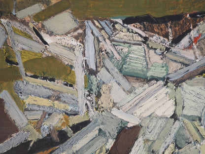 Nicolas DE STAEL : Composition abstraite - Lithographie en couleurs